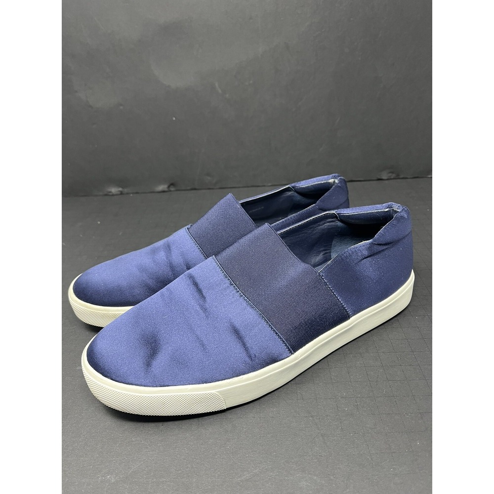 Vince Corbin Blue Satin Slip On Sneakers Size 9M